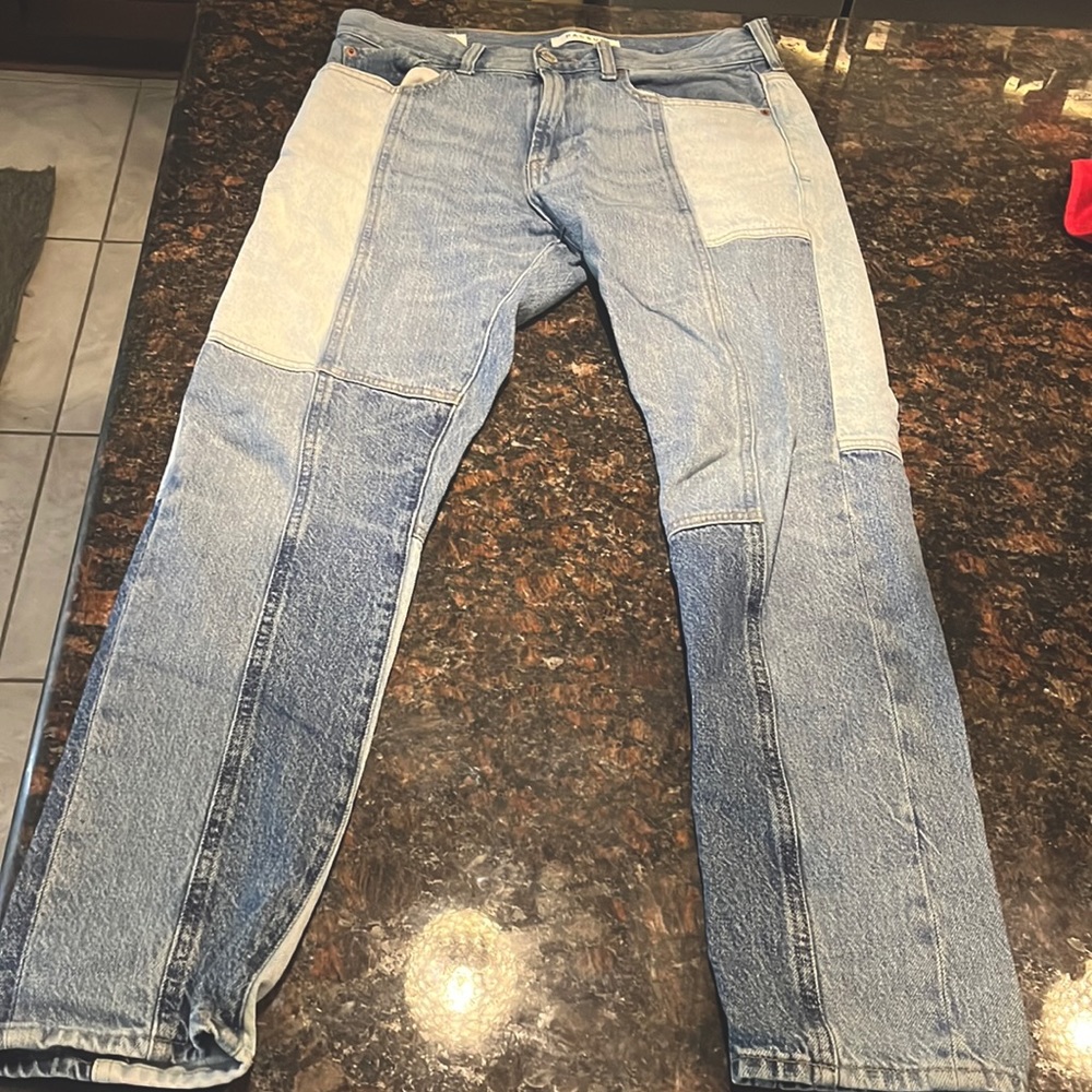 Pacsun Patchwork Jeans | Slim Taper 30x32